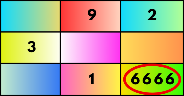 Lo Shu Grid Repeating Number 6