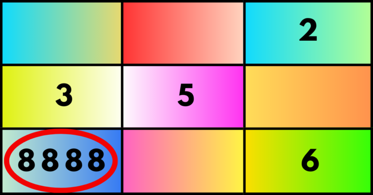 Lo Shu Grid Repeating Number 8